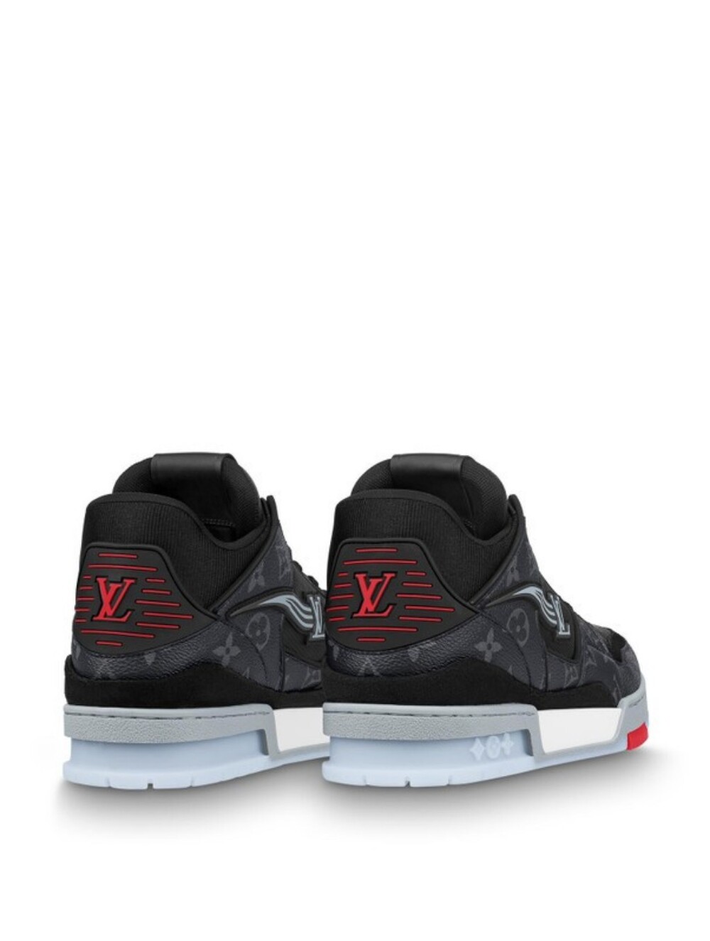 Louis Vuitton LV Trainer Sneaker in Black Monogram - Picture 2 of 5